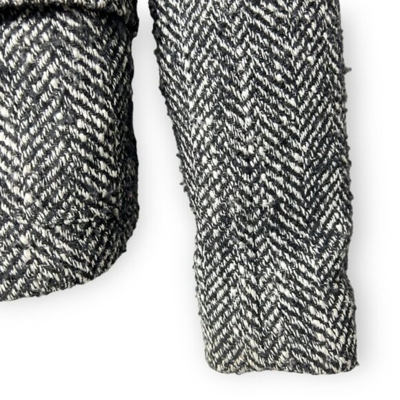Moussy Vintage Black & White  Tweed Blazer 2 - Picture 6 of 13